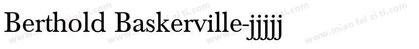 Berthold Baskerville字体转换
